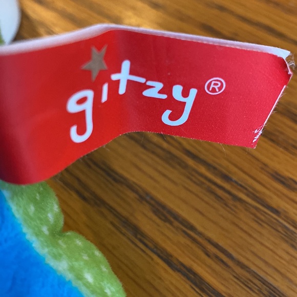 Gitzy- Baby rattle blue elephant stuffy - Picture 3 of 4